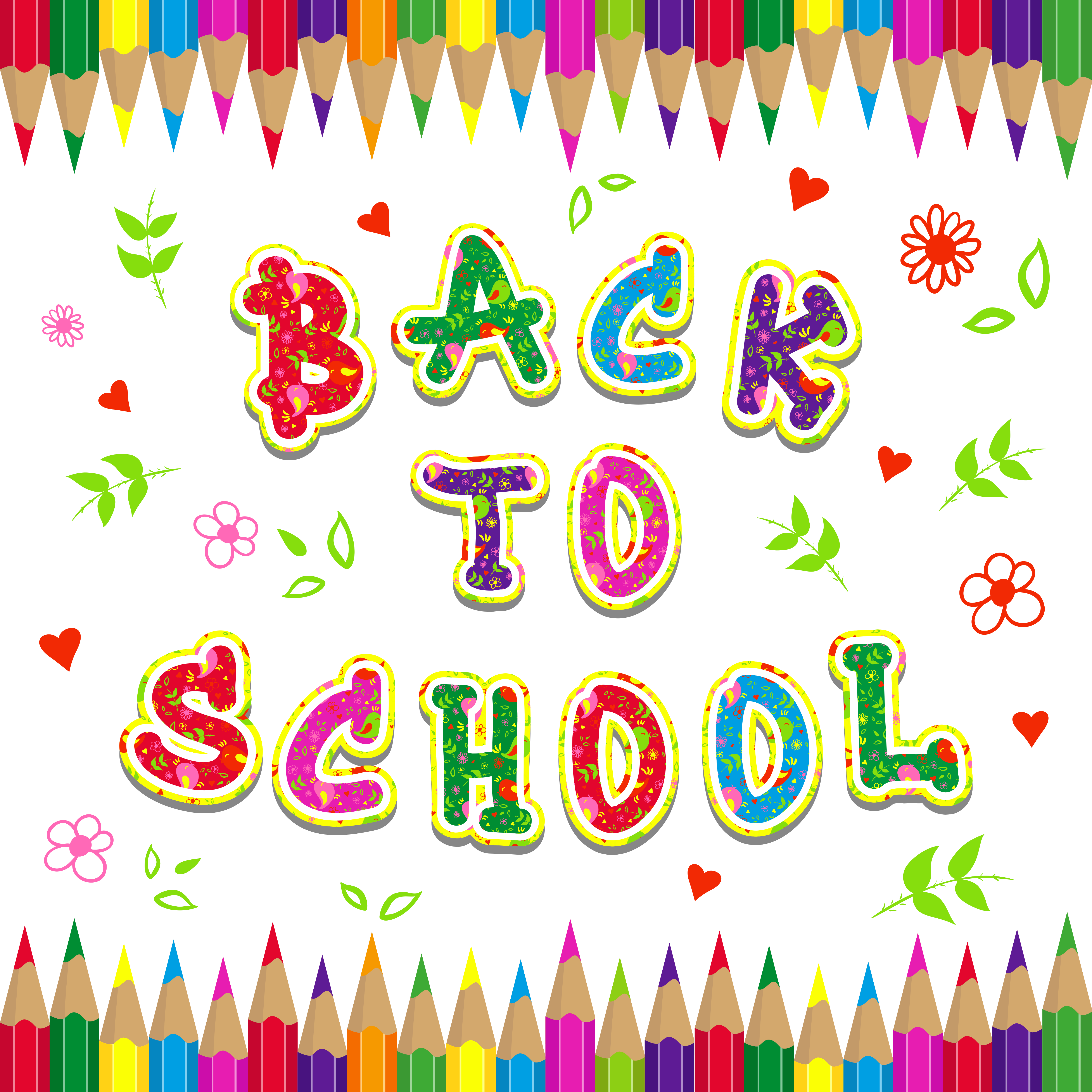 Back To School Clip Art Png (5000x5000), Png Download