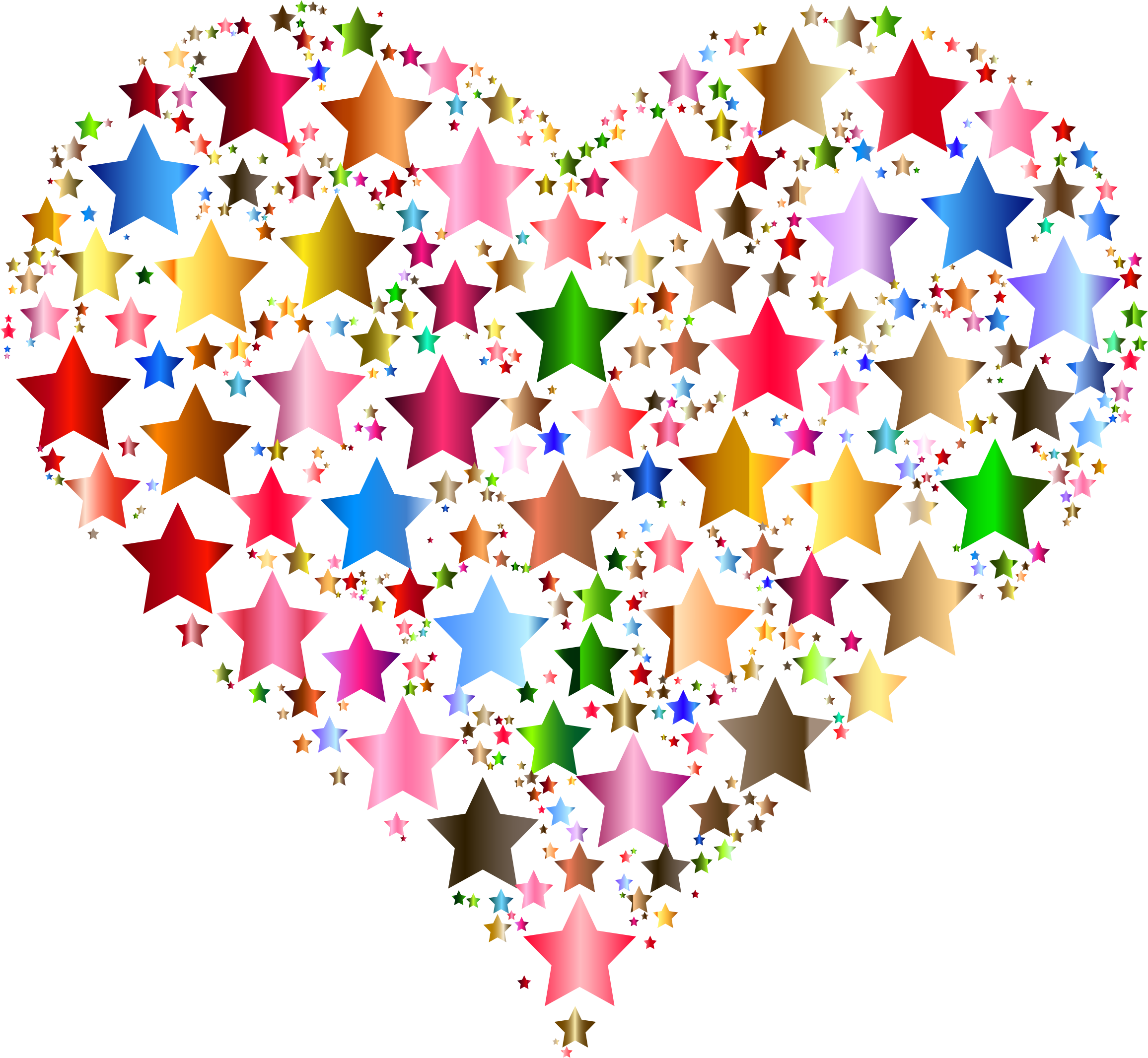 Clip Art Royalty Free Download Advertising Clipart - Colourful Heart Transpatrent Png (2312x2132), Png Download