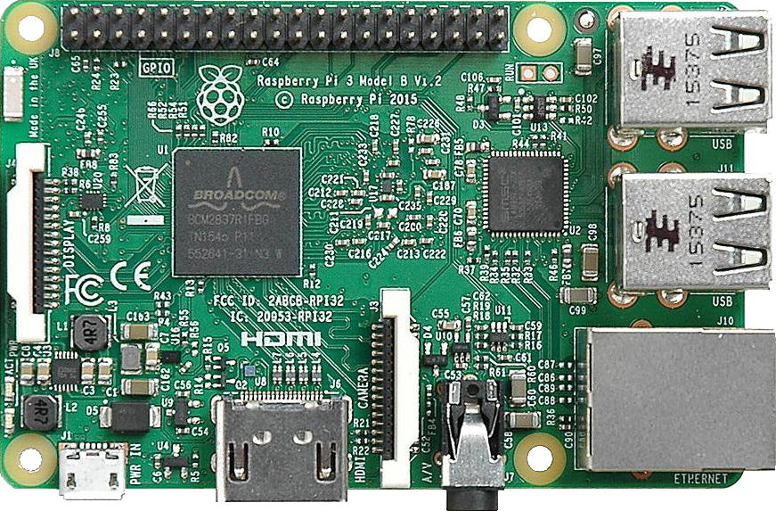 Raspberry Pi 3 Model B - Raspberry Pi 3 Png (871x573), Png Download