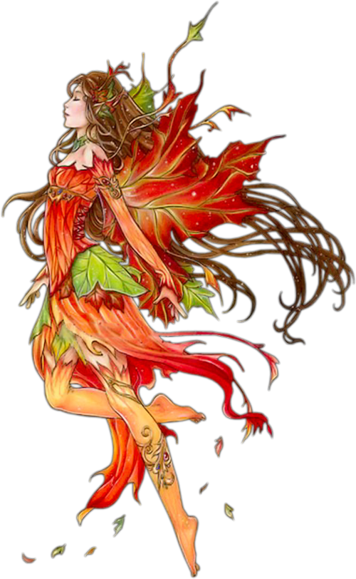 Angel - Fall Fairy Png (500x812), Png Download