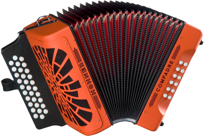 Acordeón Compadre Gcf Nar - Hohner Cogo Compadre Gcf Orange Accordion (700x700), Png Download