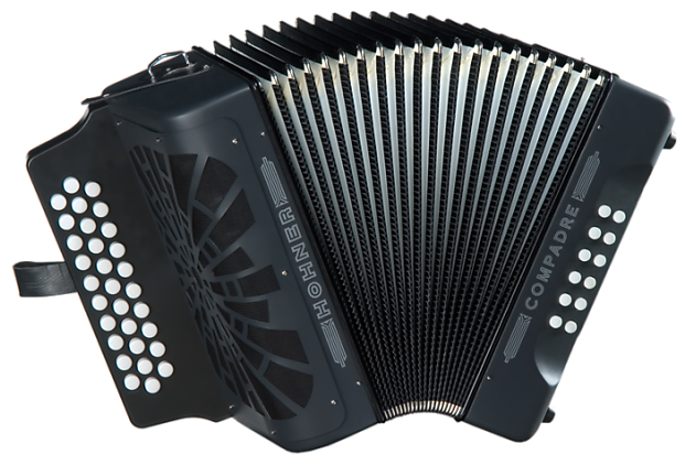 Only 1 Available - Hohner Compadre Gcf Accordion, Black (620x620), Png Download