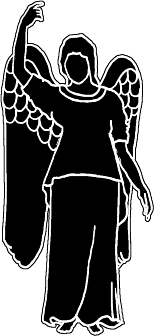 Beautiful Angel Silhouette - Silhouette (632x1185), Png Download