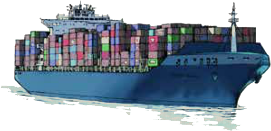 Image For Container Ship - Ship (563x273), Png Download