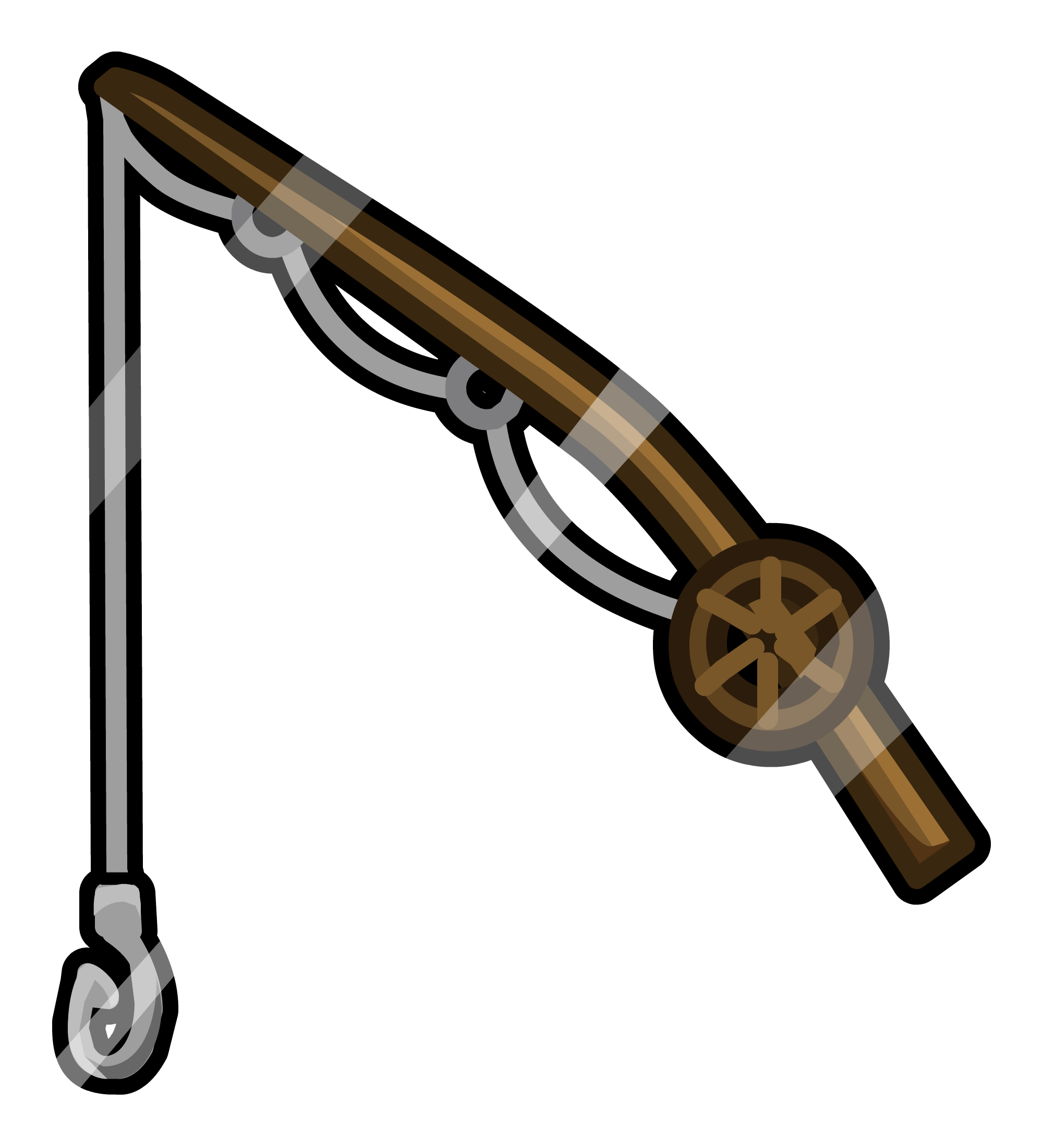 Old Fishing Rod Pin Icon - Caña De Pescar Pokemon (2000x2201), Png Download