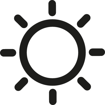 Sun Vector - Sunny Icon (400x400), Png Download