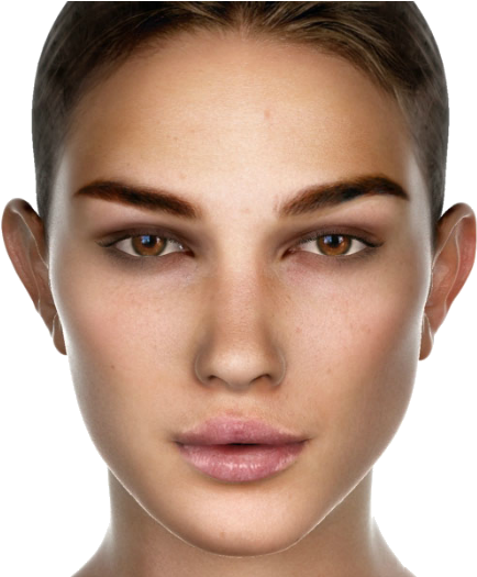 Png Royalty Free Library Women Faces Michel Thibault - Womans Face Png (522x524), Png Download
