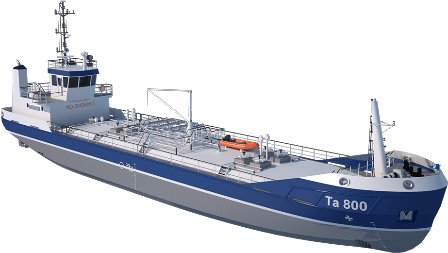 A High Spectre Rudder With High Speed Hydraulics Supports - T2 Tanker (1300x575), Png Download