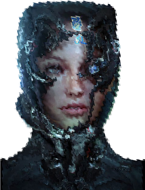 Section B Page 2 15-104 • Introduction To Computing - Concept Cyberpunk Female Sci Fi Art (480x670), Png Download