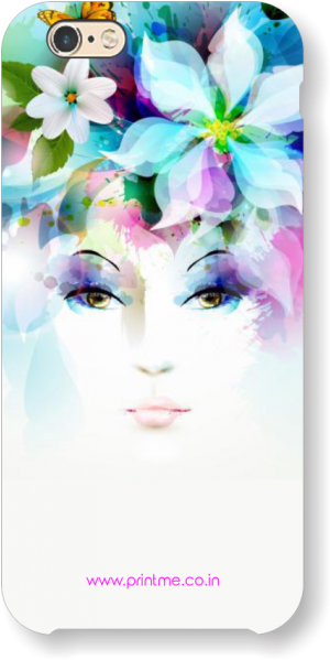 Abstract Girls Art Case - Iphone Backgrounds 6s Flower (500x600), Png Download