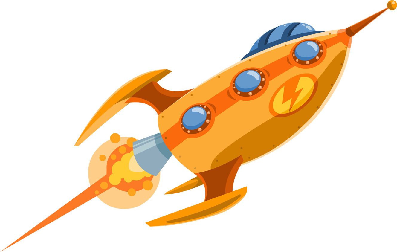Real Rocket Ship Png - Orange Rocket Png (1328x843), Png Download