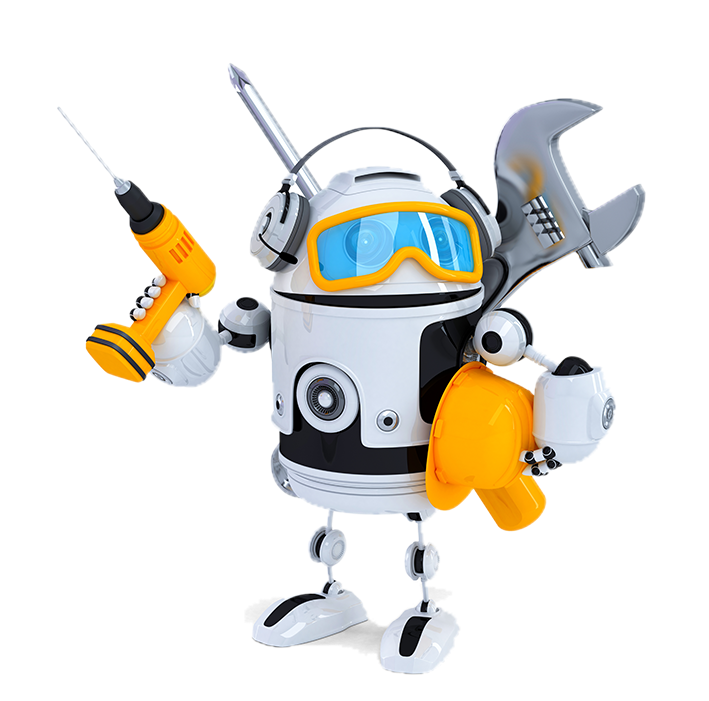 Leveraging Periscope Beyond Periscope - Construction Robot Logo (1135x700), Png Download