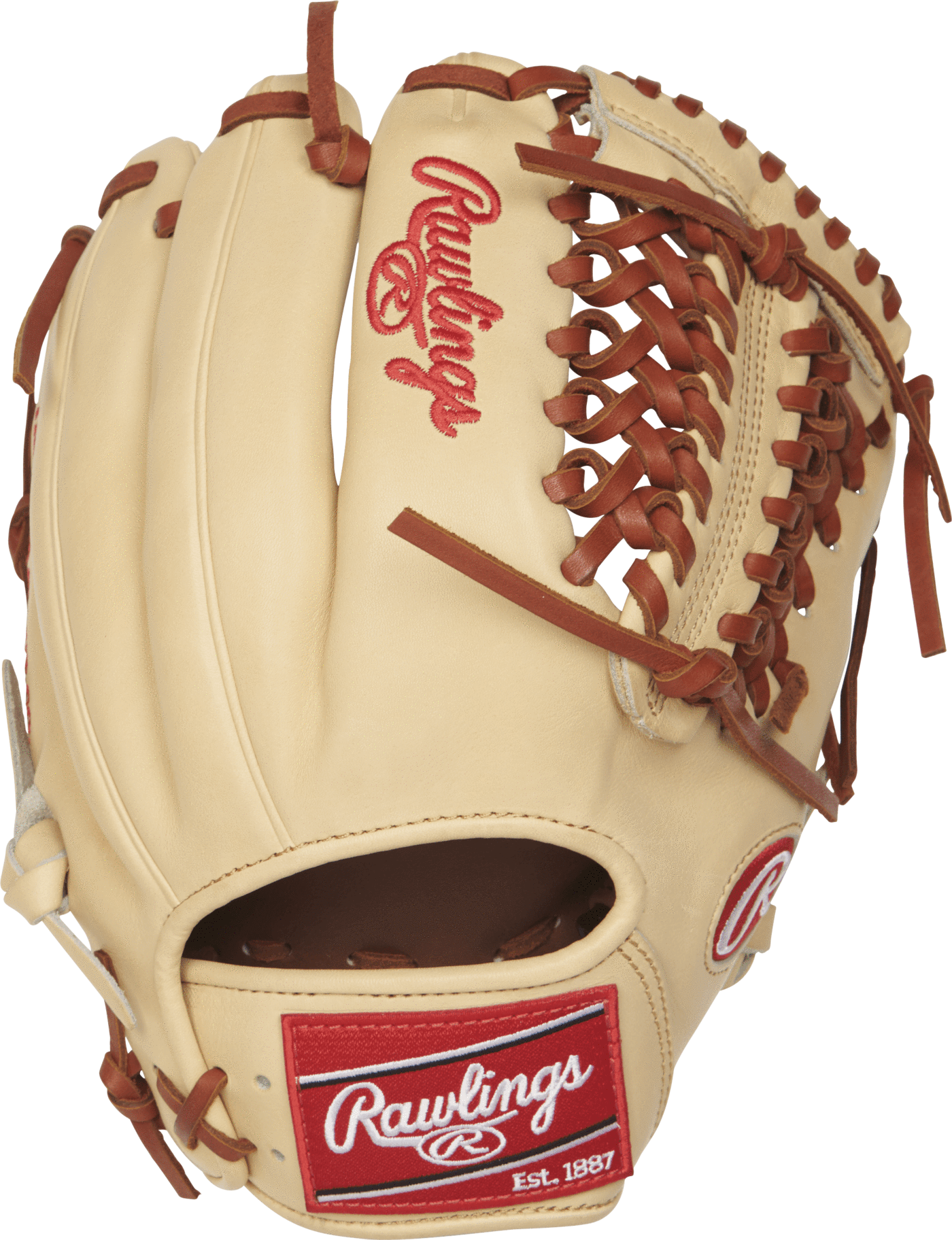 Back View Of Rawlings Rht And Lht - Heart Of The Hide Glove Brown (1400x1824), Png Download