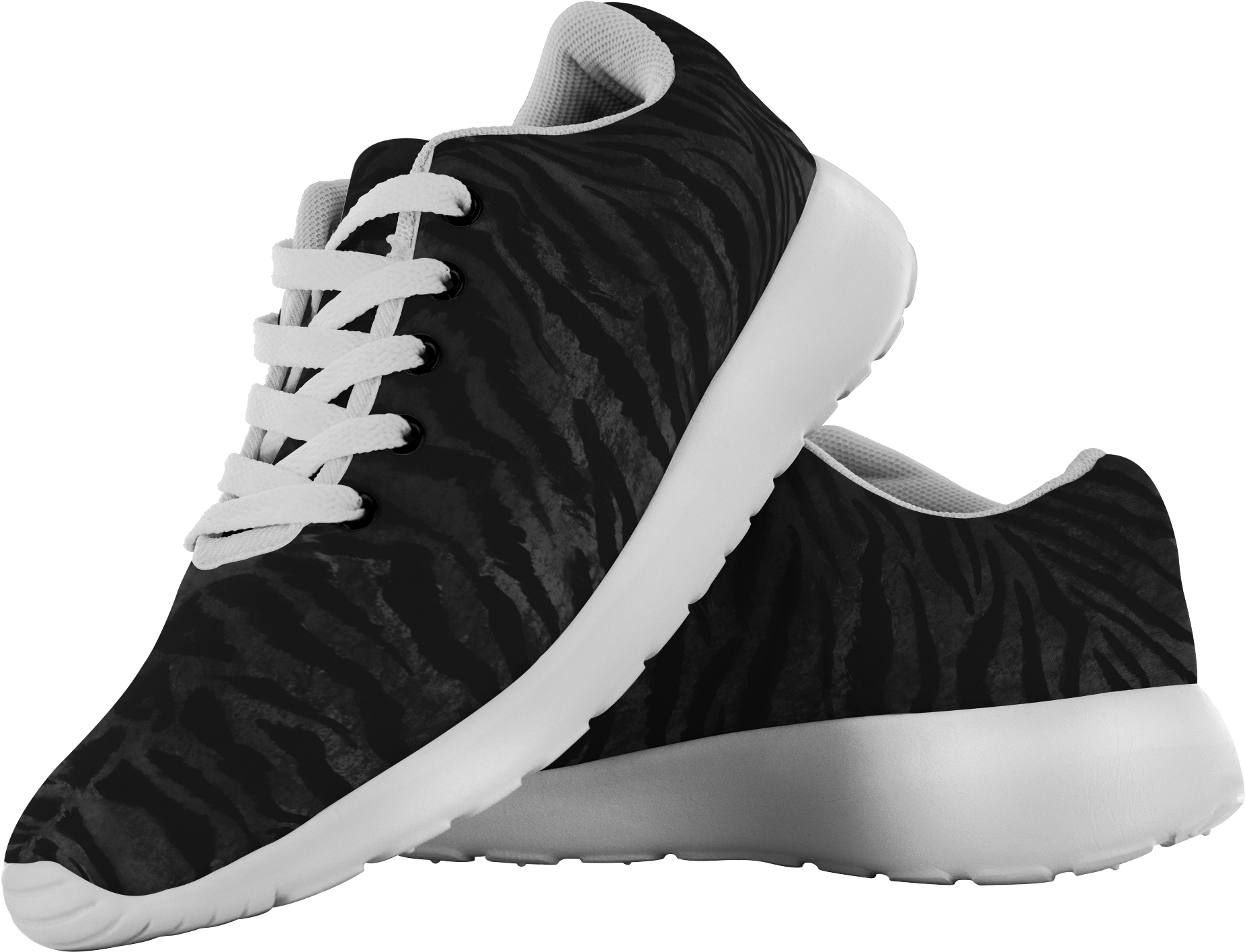 Oita Black Brave Tiger Stripe Men's Or Women's Running - Sneakers (2000x2000), Png Download