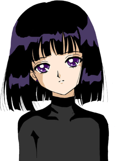 Anime Animegirl Girl Png Tumblr Freetoedit - Sailor Saturn Face (458x550), Png Download