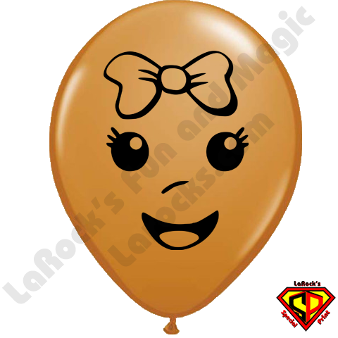Balloon Face Girl (480x480), Png Download