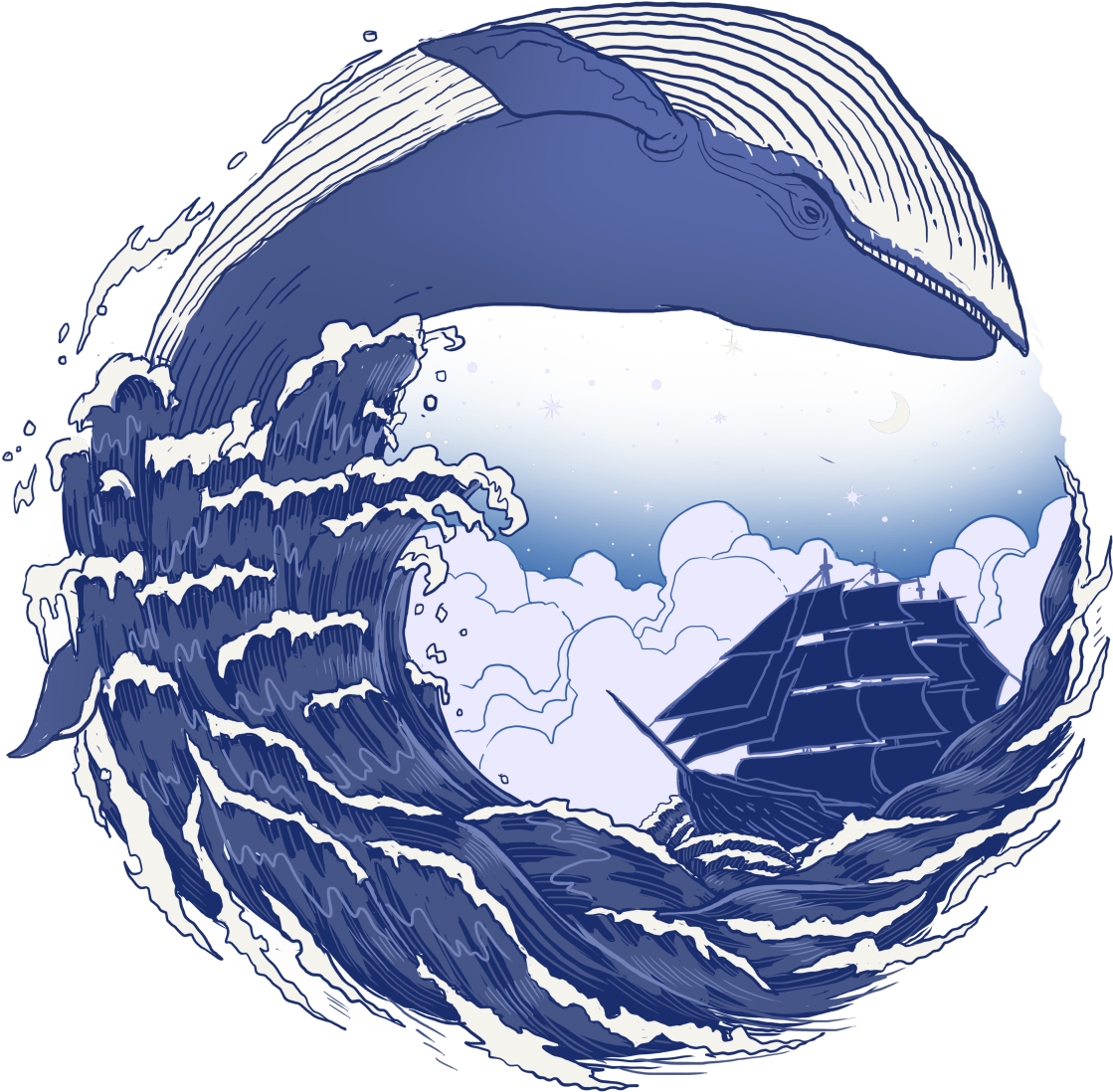 Digitalcarbine's Artist Shop - Capinha The Great Whale By Digital Carbine (1200x1371), Png Download