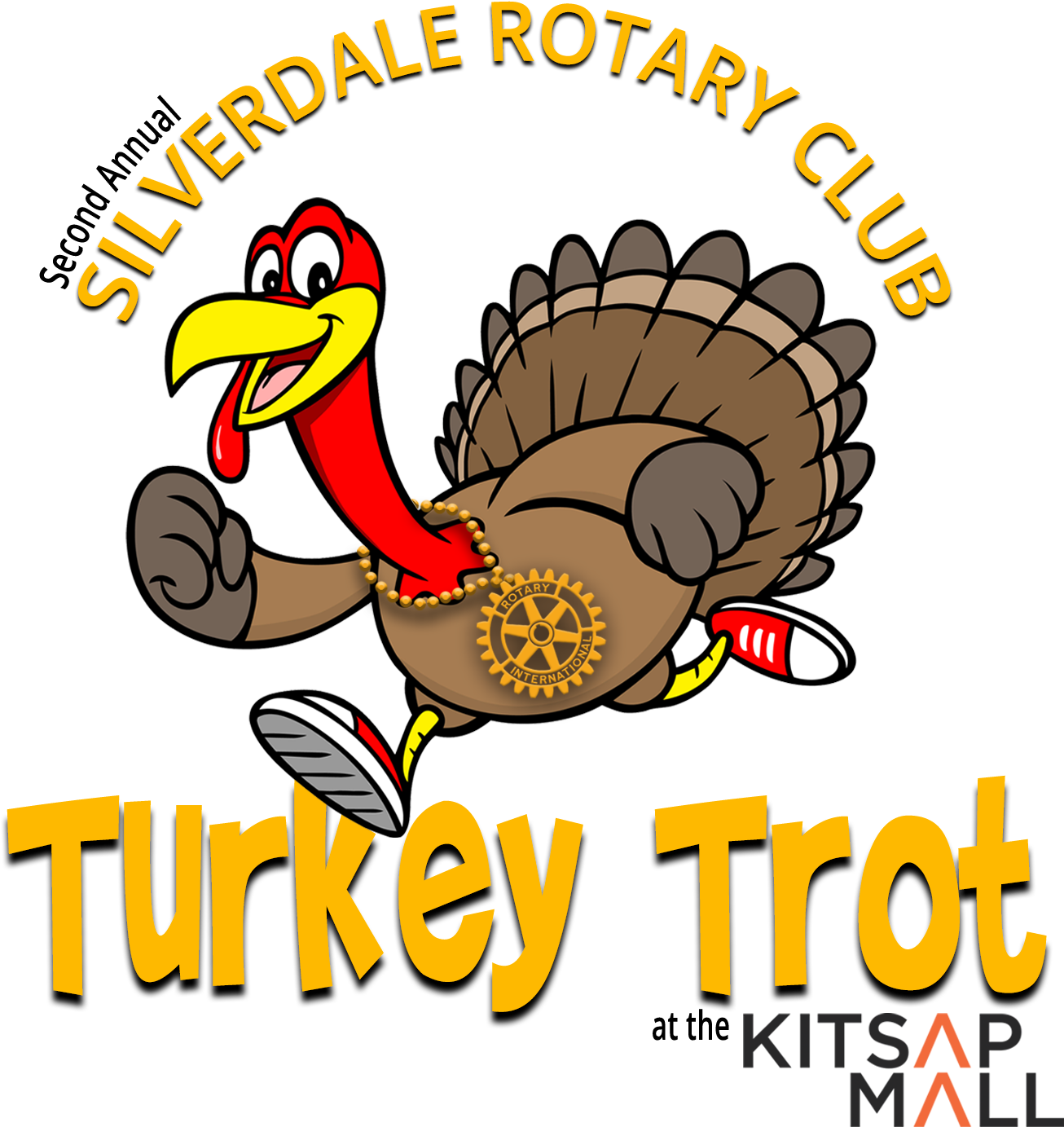 The Turkey Trot Sponsorship Drive Is Underway - Turkey Trot (1509x1469), Png Download