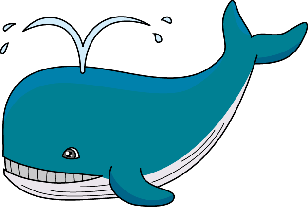 Sperm Whale Clipart Free Clipart Image - Whale Clipart (633x426), Png Download