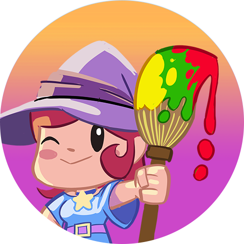 Painter - Cartoon (500x500), Png Download