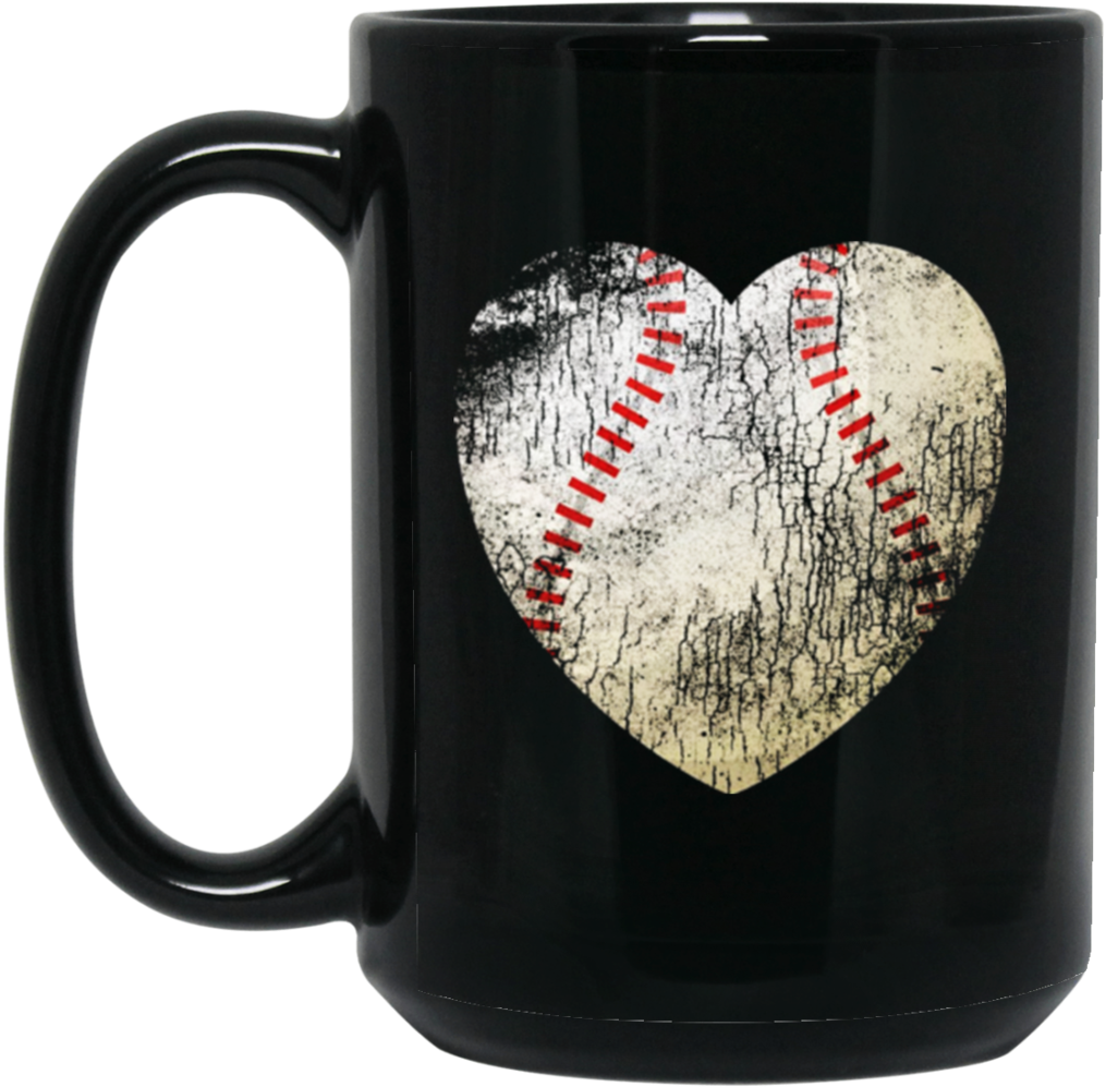Baseball Heart Ball Love Mug Softball Gift For Mom - Baseball Heart Ball Love T Shirt Softball Gift For (1024x1024), Png Download