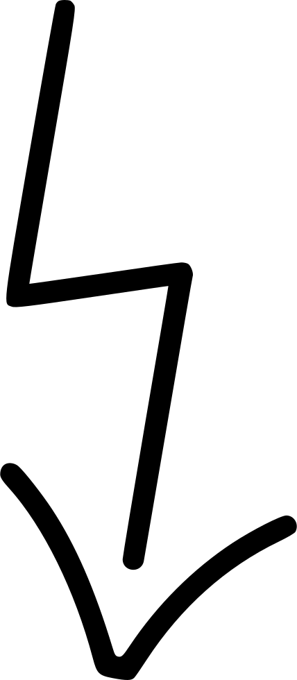 Lightning Strike - (428x980), Png Download