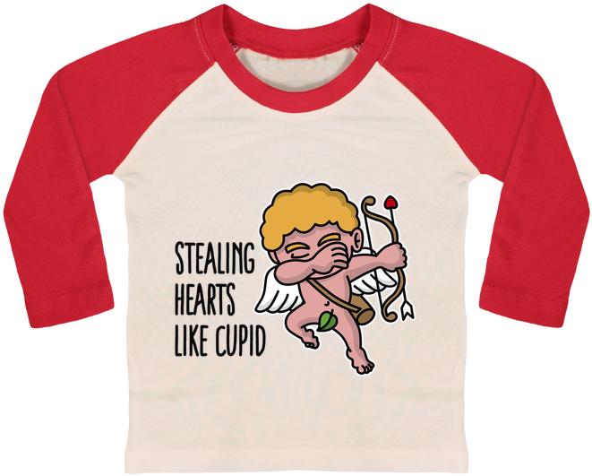 T-shirt Baby Baseball Long Sleeve Stealing Hearts Like - Long-sleeved T-shirt (690x850), Png Download