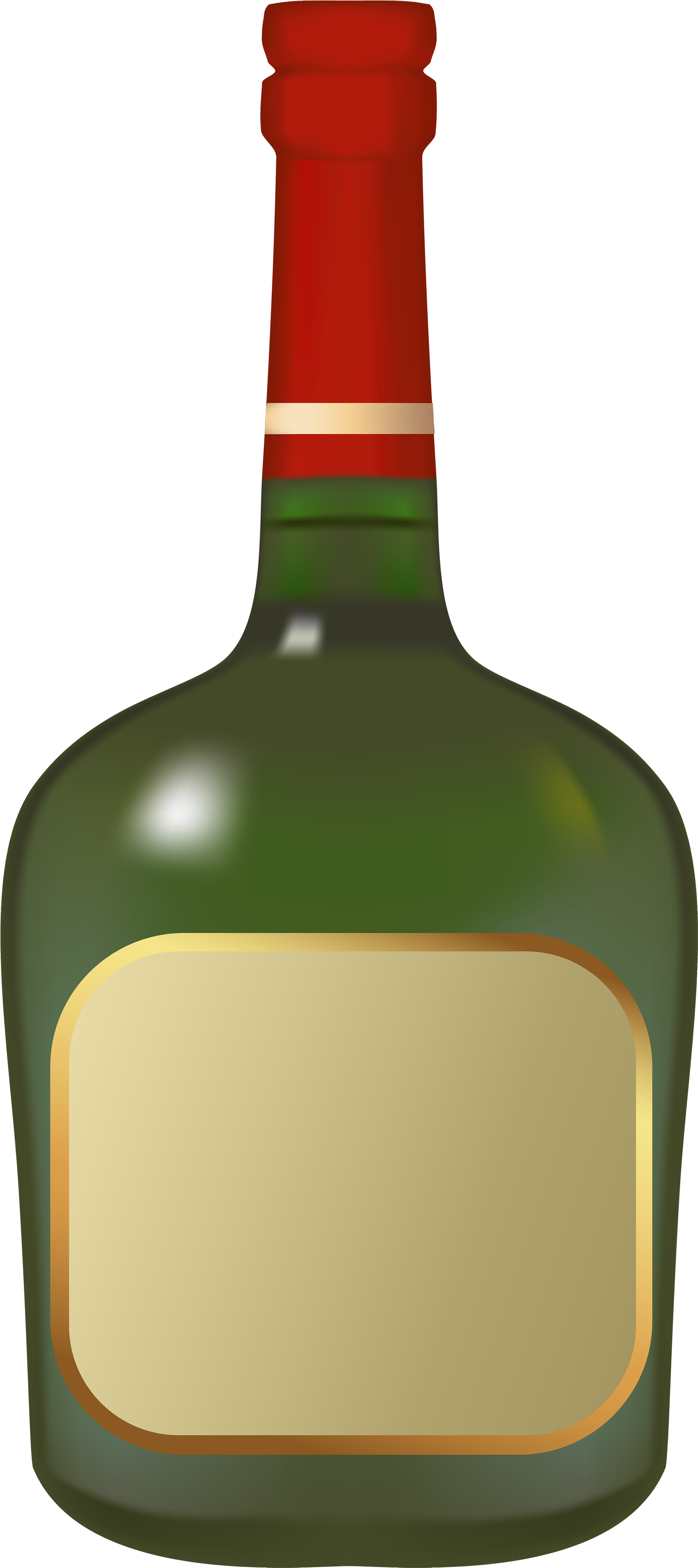 Liquor Bottle Png Clipart - Clip Art (1860x4000), Png Download