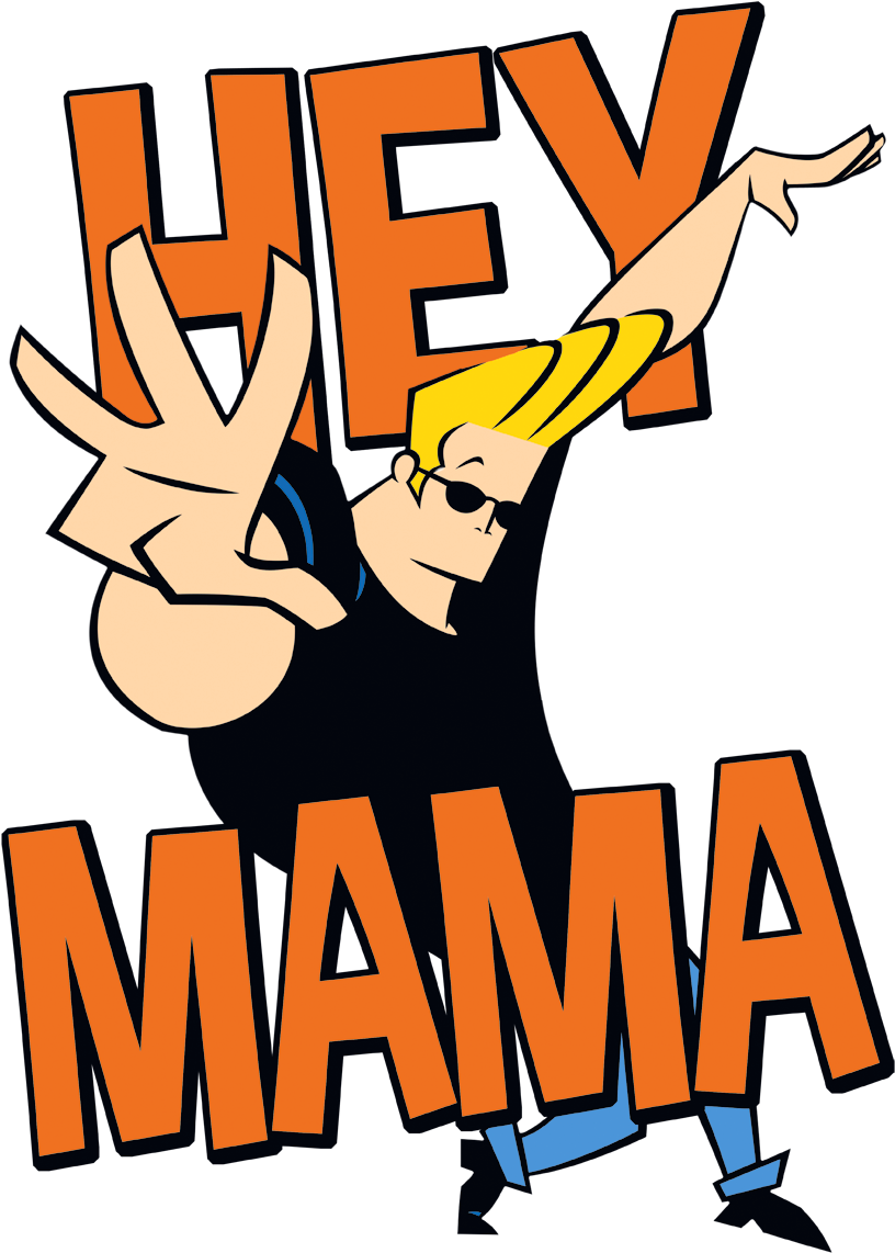 Johnny Bravo Hey Mama Juniors T-shirt - Johnny Bravo (850x1191), Png Download