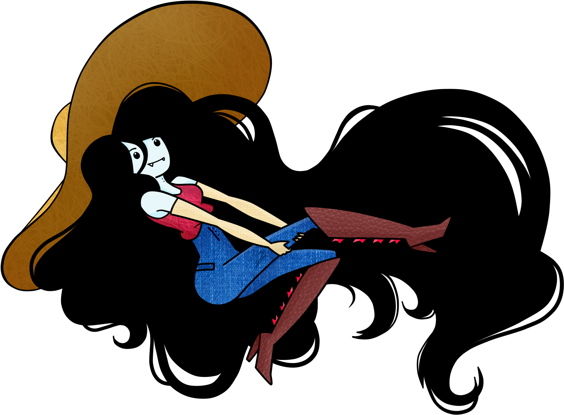 Marceline, What Time Is, Adventure Time, Finn Jake - Cartoon (1891x1440), Png Download