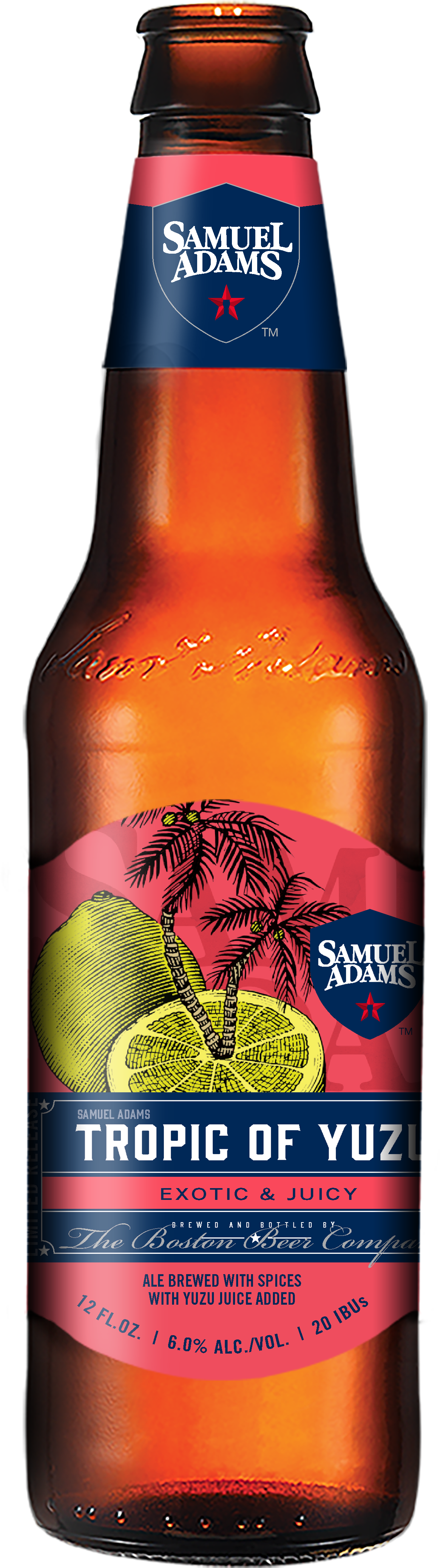 Samuel Adams Tropic Of Yuzu (1600x4450), Png Download