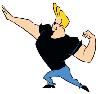 Screen 2 On Flowvella - Johnny Bravo Pose (415x300), Png Download