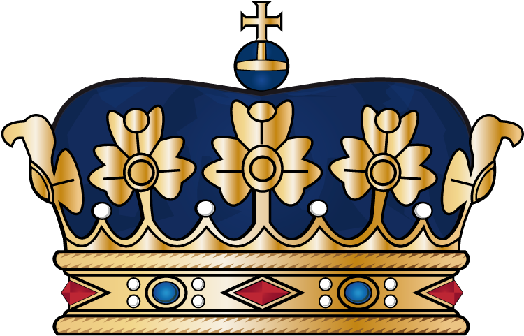 French Heraldic Crowns - King Crowns (750x481), Png Download