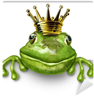 Frog Prince With Small Gold Crown Wall Mural • Pixers® - Ugly: Why Do I Attract And Fall (400x400), Png Download