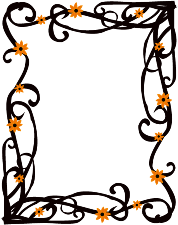 Elegant Floral Frame Border Vector By Angeladesigns - Elegant Frames And Borders (400x501), Png Download