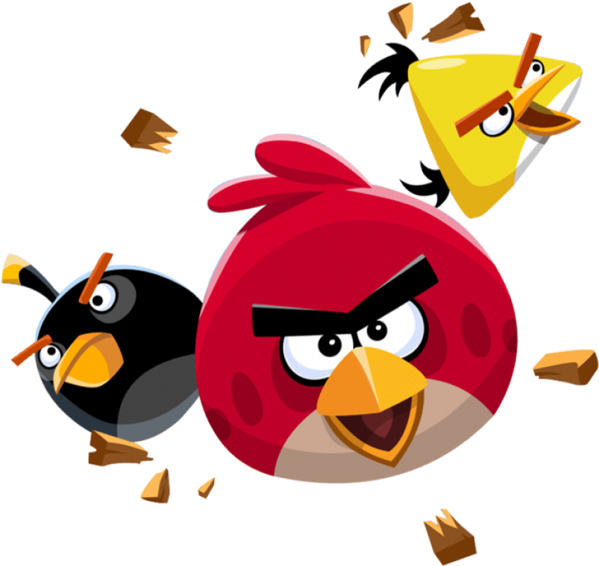 Angry Birds Flying Transparent Png - Angry Birds Png Transparent Background (800x799), Png Download