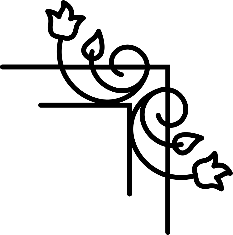 Flower Vines And Leaves Right Border Vector - Bordes De Pagina Png (400x400), Png Download