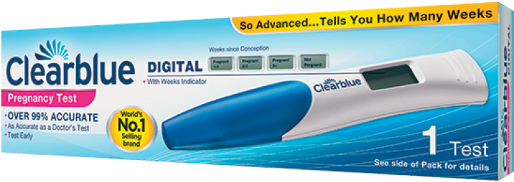 Clearblue Digital Pregnancy Test Kit With Conception - Jual Digital Clearblue (750x750), Png Download