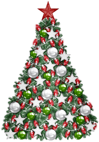 Simple Christmas Tree Clipart Png - Christmas Day (347x500), Png Download