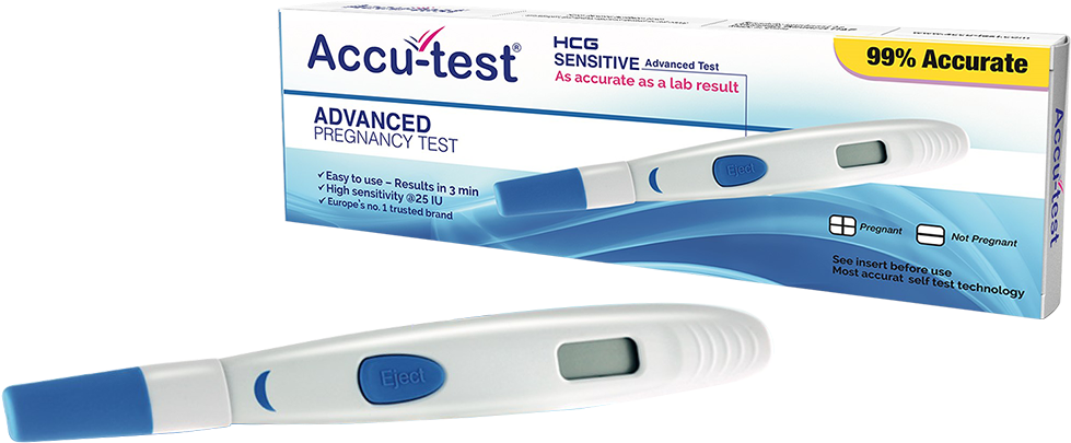 Advanced Pregnancy Test - Template (1200x510), Png Download
