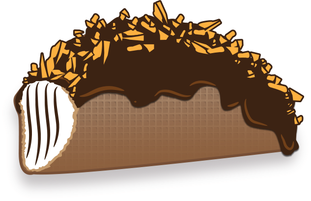Ice Cream Tacos Clipart (633x409), Png Download