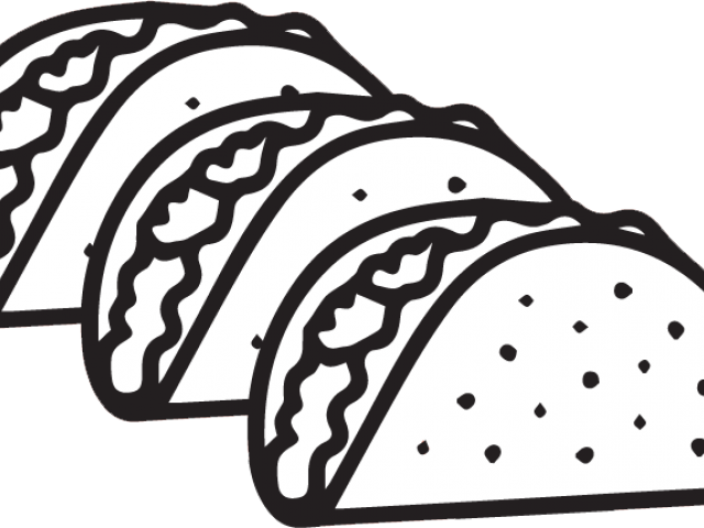 Clip Art Free Stock Free On Dumielauxepices Net - Outline Of A Taco (640x480), Png Download