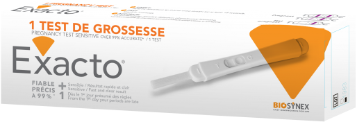Exacto Ultra - Exacto Test Of Pregnancy 1 Test Box (637x391), Png Download