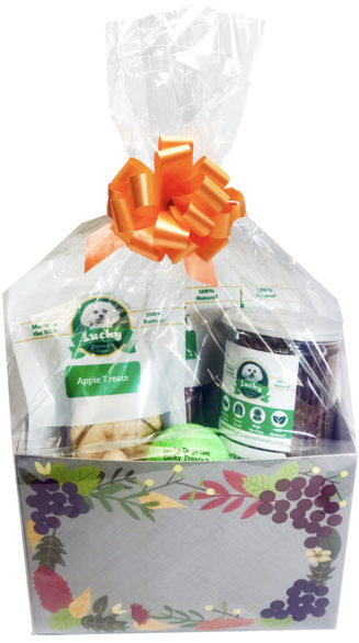 Lucky Premium Treats Fall Thanksgiving Dinner Dog Basket - Farfalle (600x600), Png Download