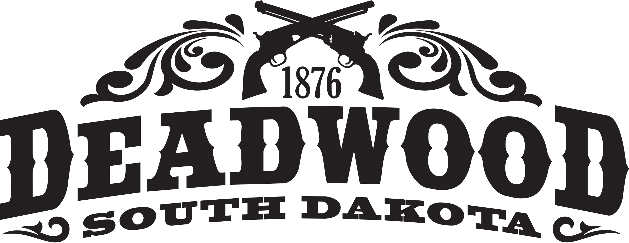 Fish Taco Clipart Indian Taco - Deadwood South Dakota Logo (2400x930), Png Download