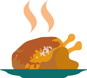 Thanksgiving Dinner (400x400), Png Download
