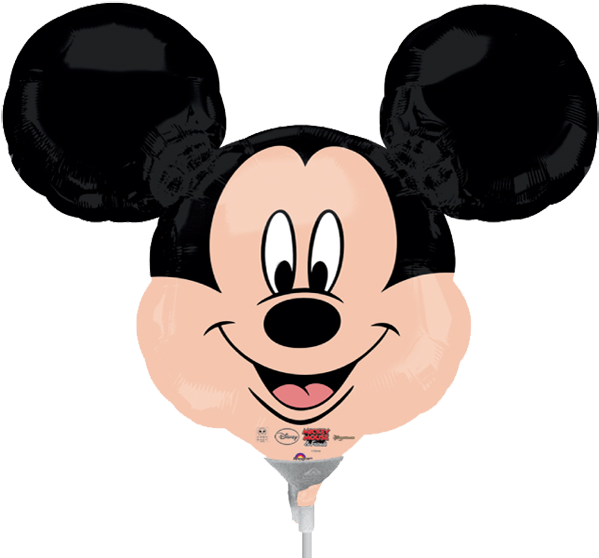Globo Mickey Cabeza - Mickey Mouse Head (600x600), Png Download