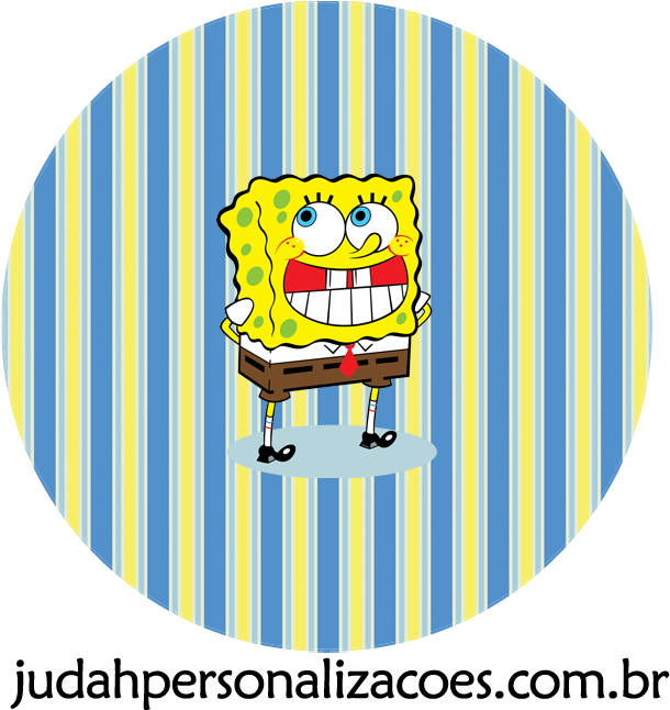Aqui Tem O Kit Festa Completo Do Bob Esponja - Shindigz Spongebob Classic Tablecover (653x653), Png Download