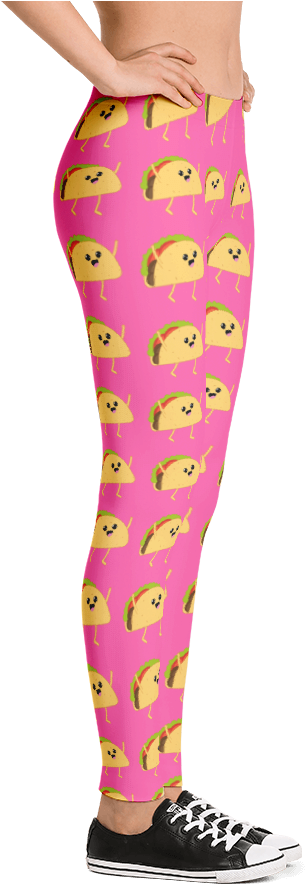 Dancing Taco - Leggings (1000x1000), Png Download
