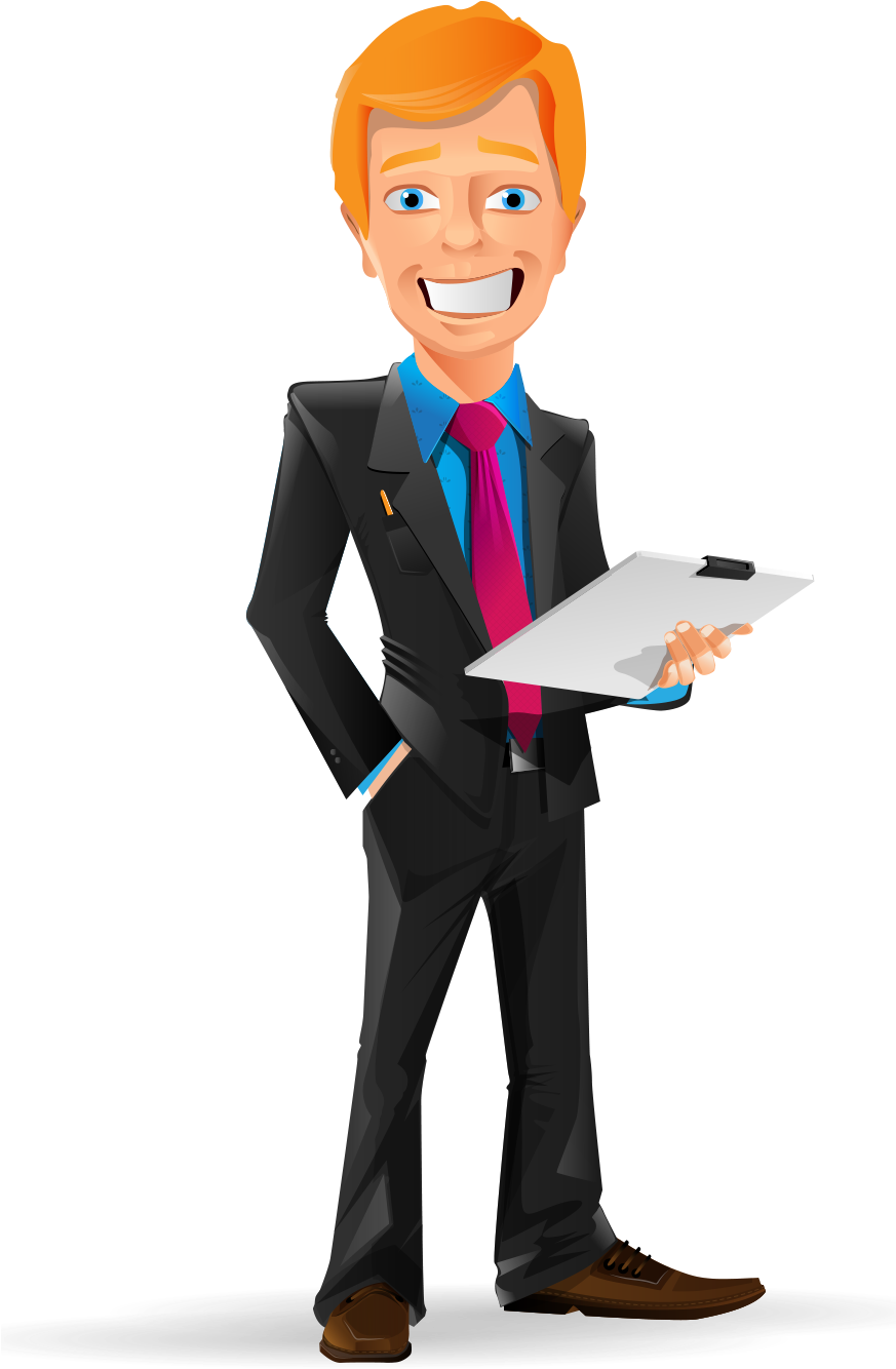 Trademark Registrations Are Valid For A Period Of 10 - Business Man Vector Png (872x1360), Png Download